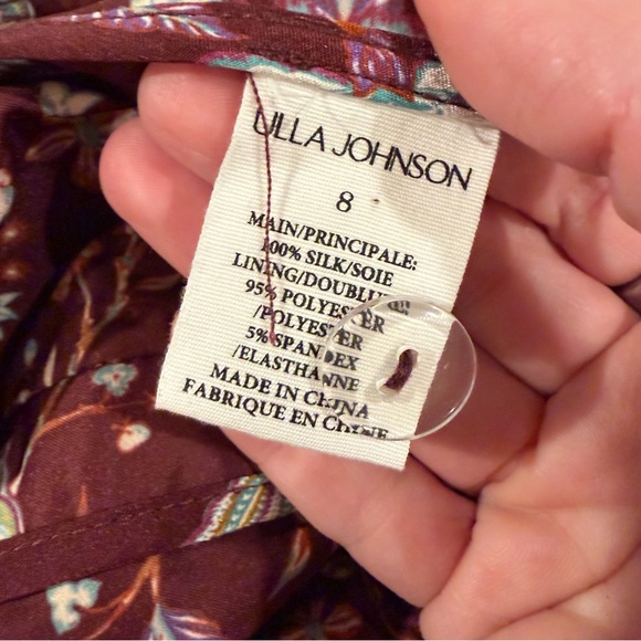 Ulla Johnson Dimi Silk Mini Skirt Heliotrope size 8 - Picture 8 of 10